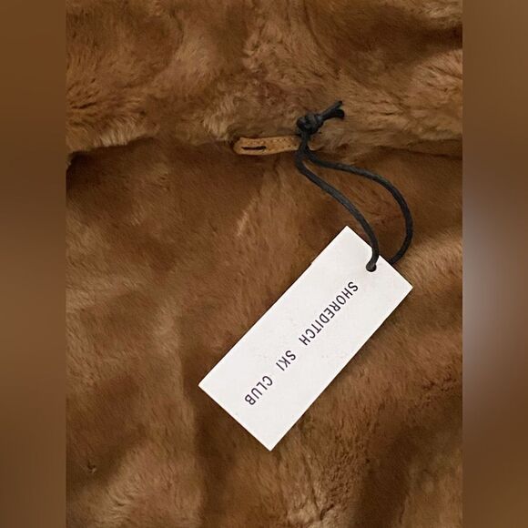 Shoreditch Ski Club Darling Buckled Shearling Coat size XS - Picture 12 of 13